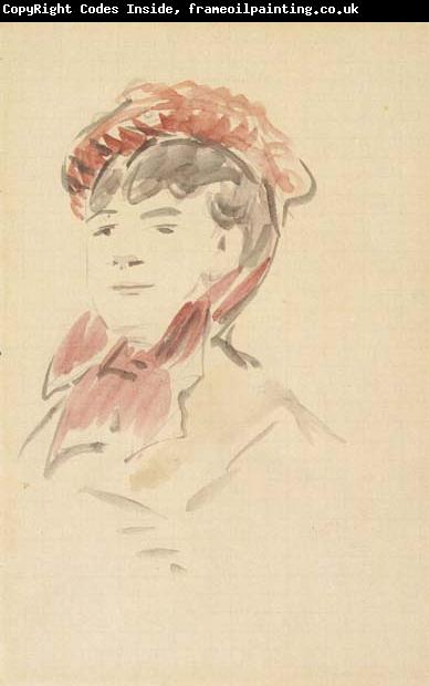 Edouard Manet Femme au chapeau rouge (mk40)